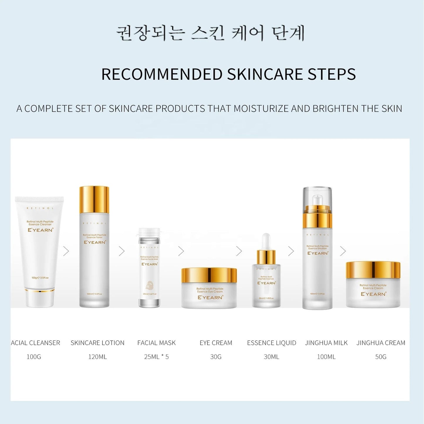 PINGOH Retinol & Multi-Peptides 11-Piece Skincare Set
