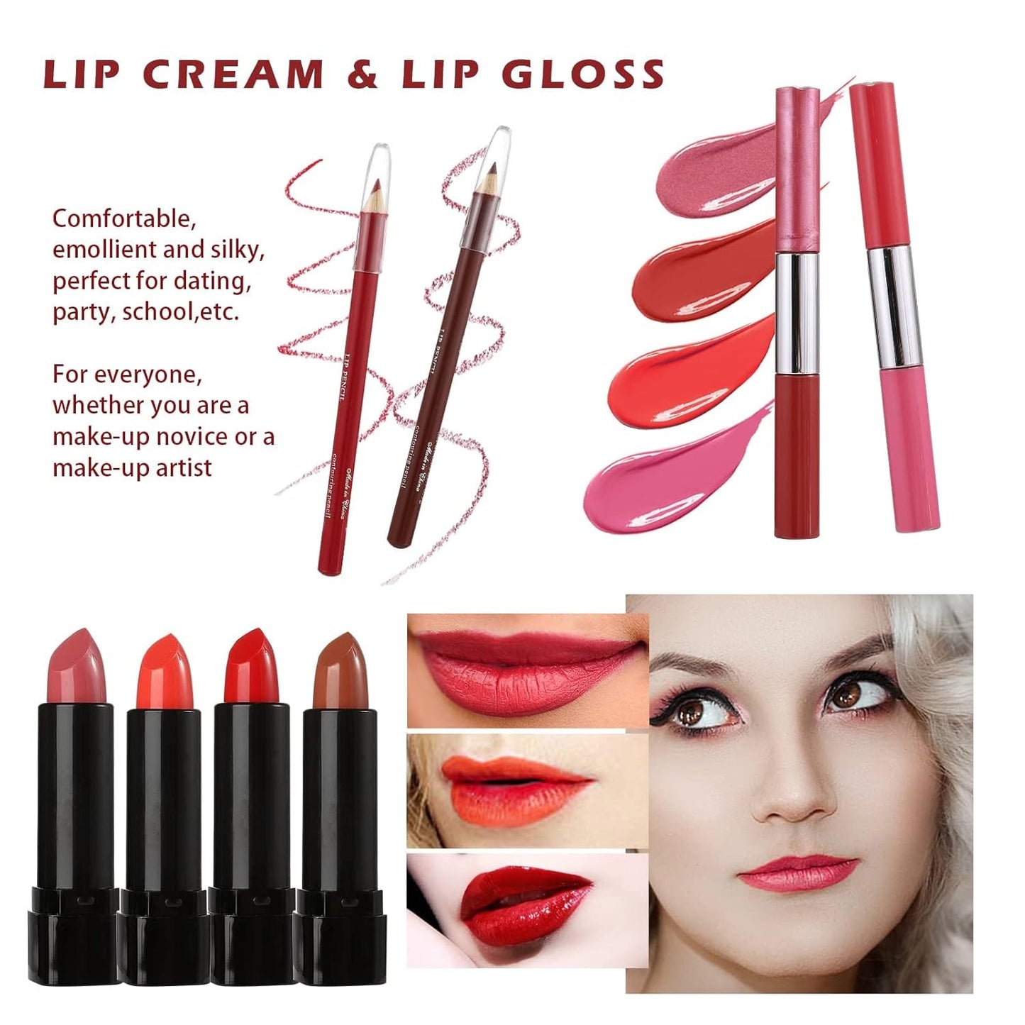 PINGOH 106 Pcs All-in-One Makeup Kit for Teens & Women