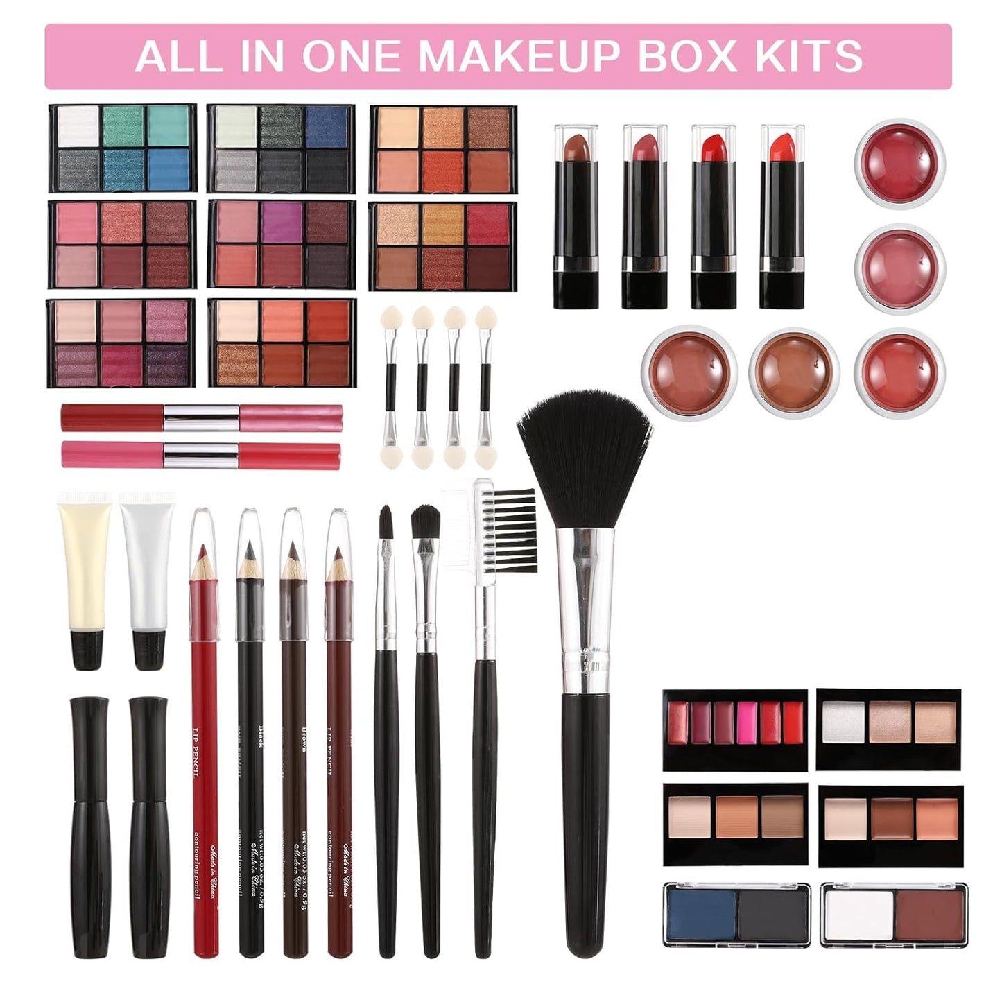 PINGOH 106 Pcs All-in-One Makeup Kit for Teens & Women