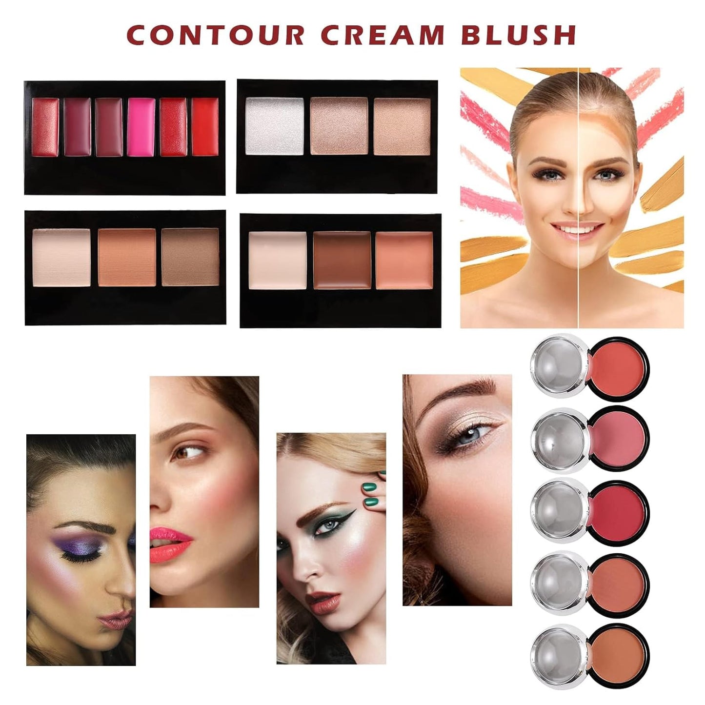 PINGOH 106 Pcs All-in-One Makeup Kit for Teens & Women