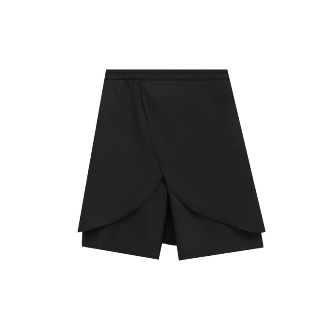 PINGOH Completo lavoro unisex nero: felpa con maniche lunghe + pantaloncini, moda streetwear