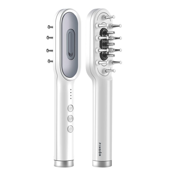 PINGOH Spazzola Minoxidil con Luce Rossa - Applicatore per Lozione e Massaggio Capelli