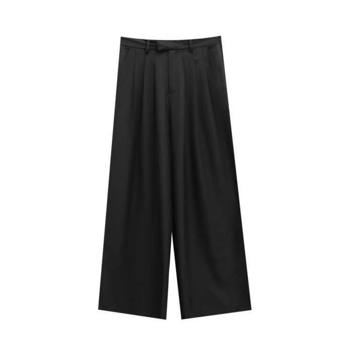 PINGOH Tuta unisex nera casual, t-shirt corta e pantaloni, stile trendy